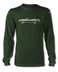 1967 Plymouth Barracuda Convertible T-Shirt - Long Sleeves - Side View