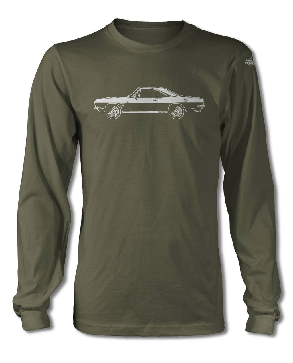 1968 Plymouth Barracuda Coupe T-Shirt - Long Sleeves - Side View