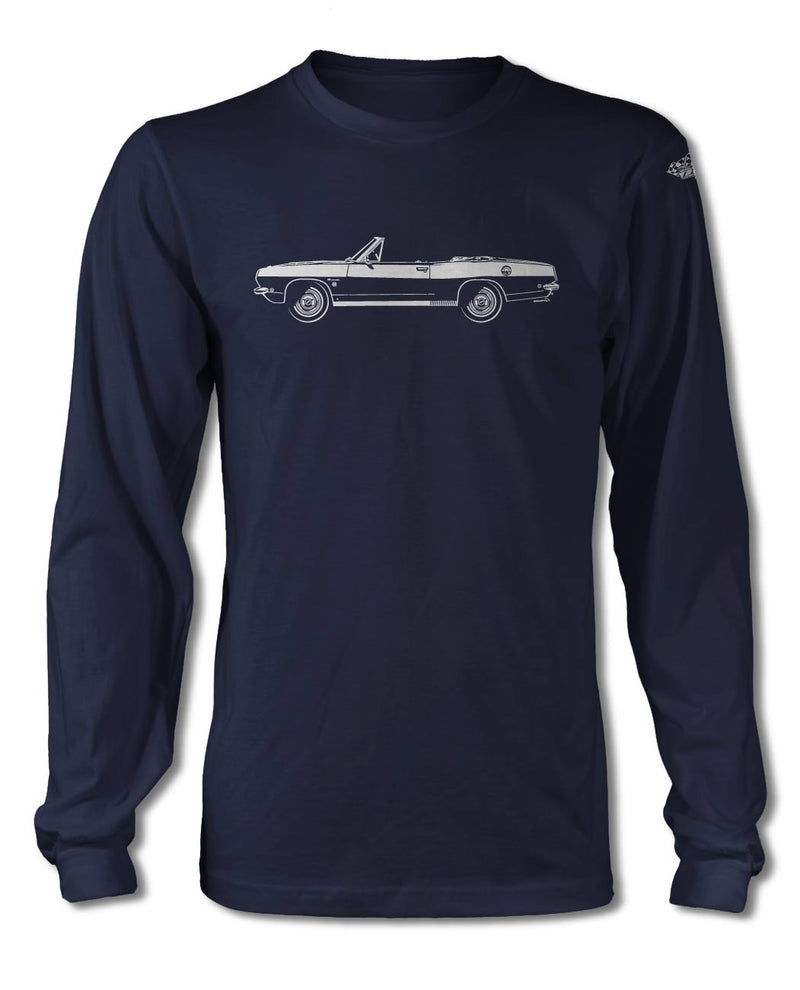 1968 Plymouth Barracuda Convertible T-Shirt - Long Sleeves - Side View