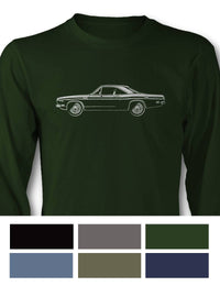 Plymouth Barracuda 1969 Coupe 340 Long Sleeve T-Shirt - Side View