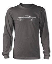 1969 Plymouth Barracuda 383 Coupe T-Shirt - Long Sleeve - Side View