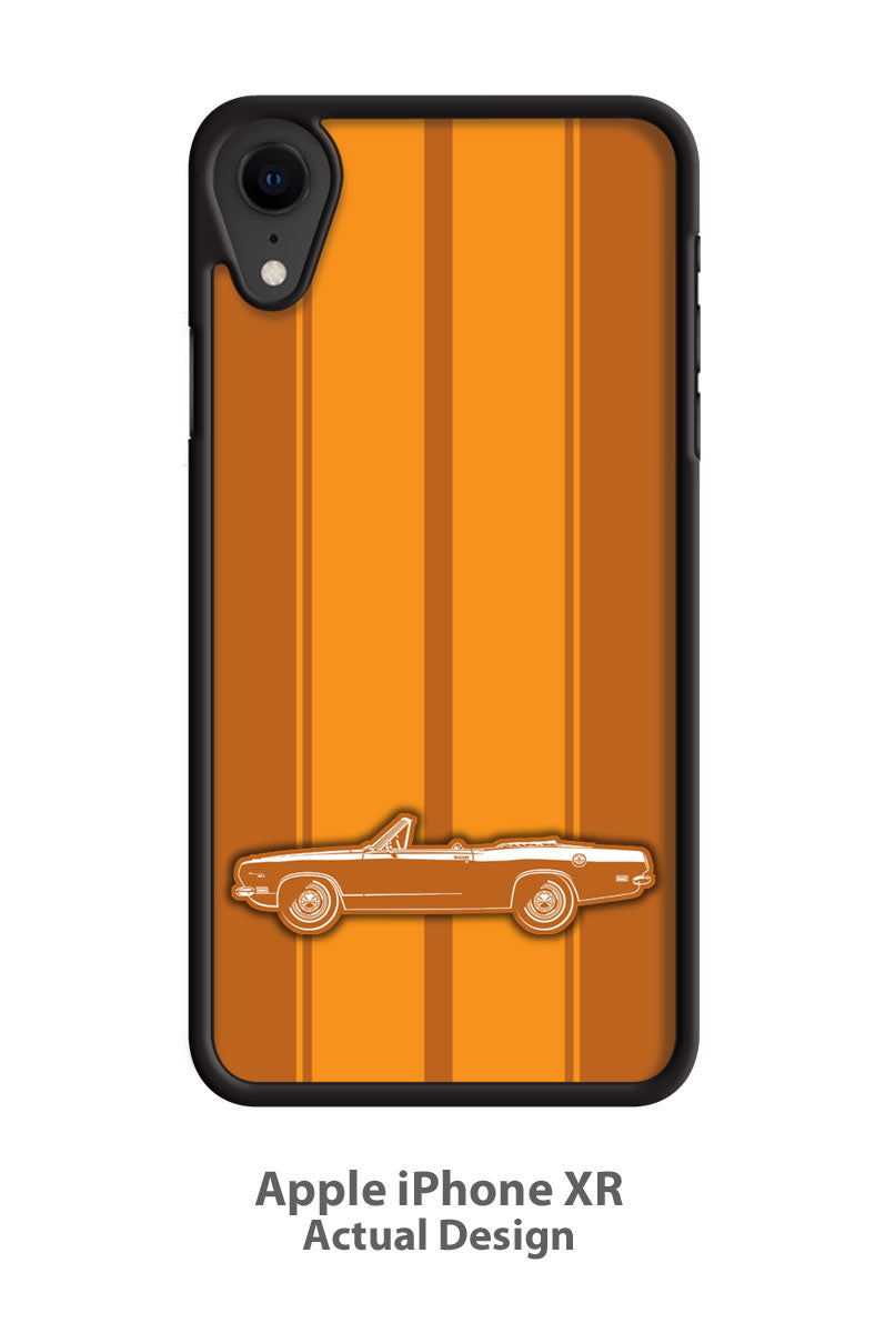 Plymouth Barracuda 1969 Convertible Smartphone Case - Racing Stripes