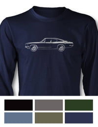 Plymouth Barracuda 1969 Fastback Long Sleeve T-Shirt - Side View