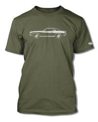 1970 Plymouth Barracuda 'Cuda 340 Coupe T-Shirt - Men - Side View