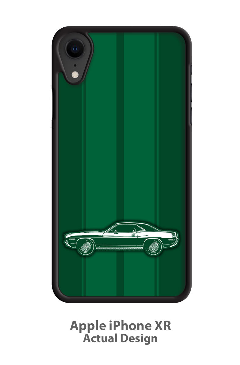 Plymouth Barracuda 'Cuda 1970 Coupe 340 Smartphone Case - Racing Stripes