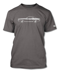 1970 Plymouth Barracuda 'Cuda 383 Coupe T-Shirt - Men - Side View