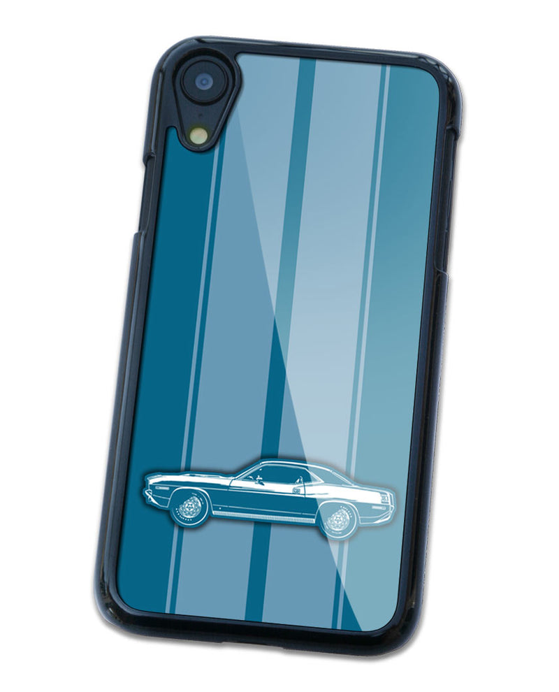 1970 Plymouth Barracuda 'Cuda 383 Coupe Smartphone Case - Racing Stripes