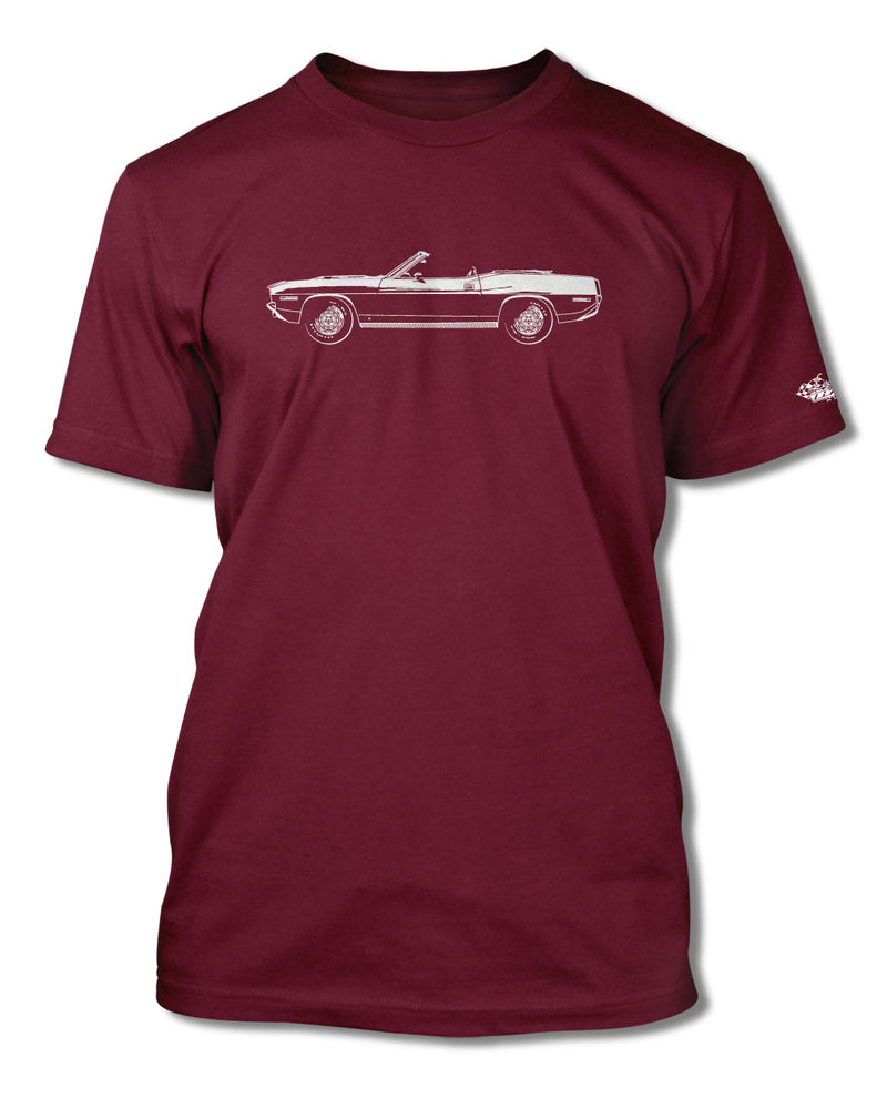 1970 Plymouth Barracuda 'Cuda Convertible T-Shirt - Men - Side View