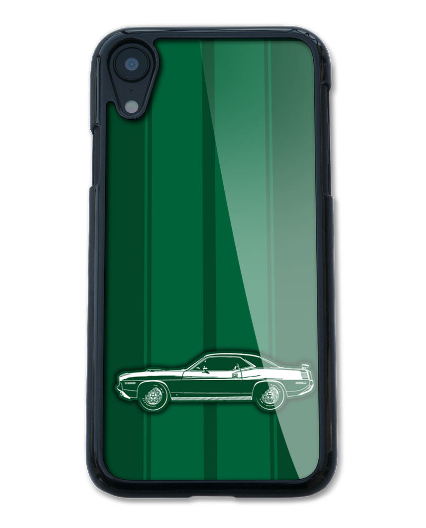 1970 Plymouth Barracuda 'Cuda 426 HEMI Coupe Smartphone Case - Racing Stripes