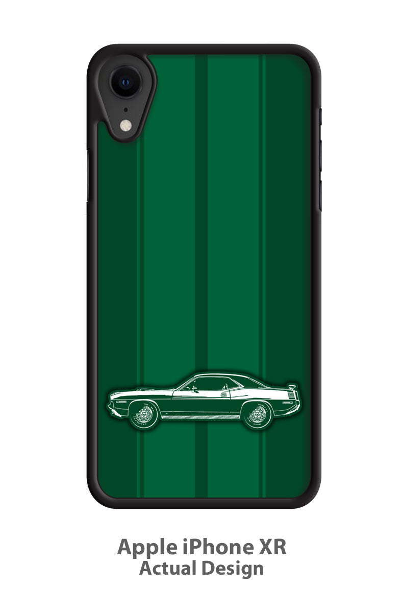 Plymouth Barracuda 'Cuda 1970 Coupe HEMI Smartphone Case - Racing Stripes