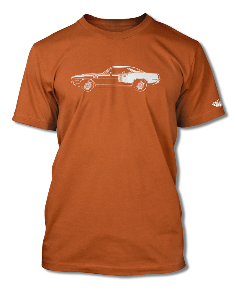 1971 Plymouth Barracuda 'Cuda 340 Coupe T-Shirt - Men - Side View