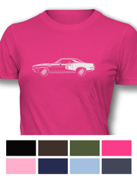Plymouth Barracuda 'Cuda 1971 Coupe 340 Women T-Shirt - Side View