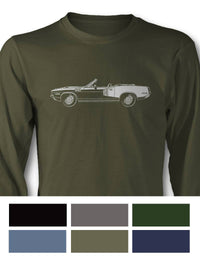 Plymouth Barracuda 'Cuda 1971 Convertible 340 Long Sleeve T-Shirt - Side View