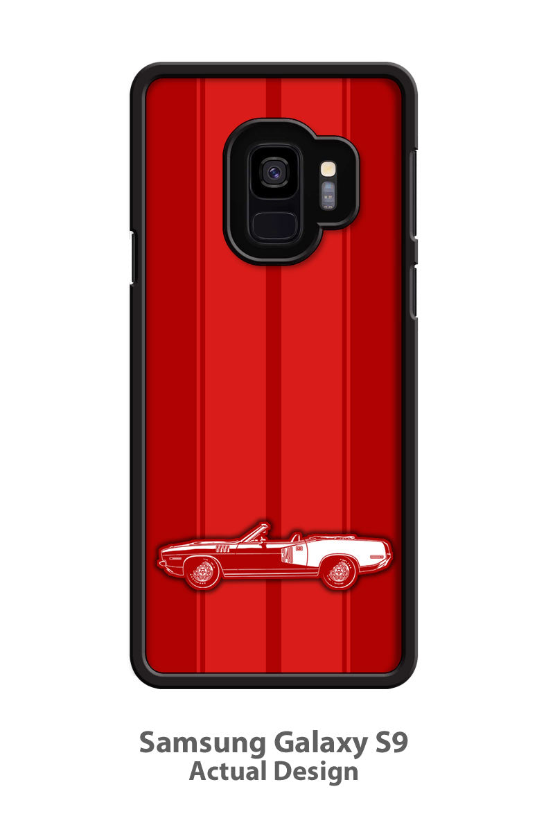 Plymouth Barracuda 'Cuda 1971 Convertible 340 Smartphone Case - Racing Stripes