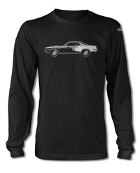 1971 Plymouth Barracuda 'Cuda 383 Coupe T-Shirt - Long Sleeve - Side View