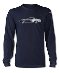 1971 Plymouth Barracuda 'Cuda 383 Coupe T-Shirt - Long Sleeve - Side View