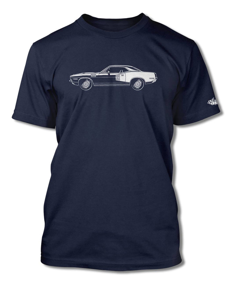 1971 Plymouth Barracuda 'Cuda 383 Coupe T-Shirt - Men - Side View