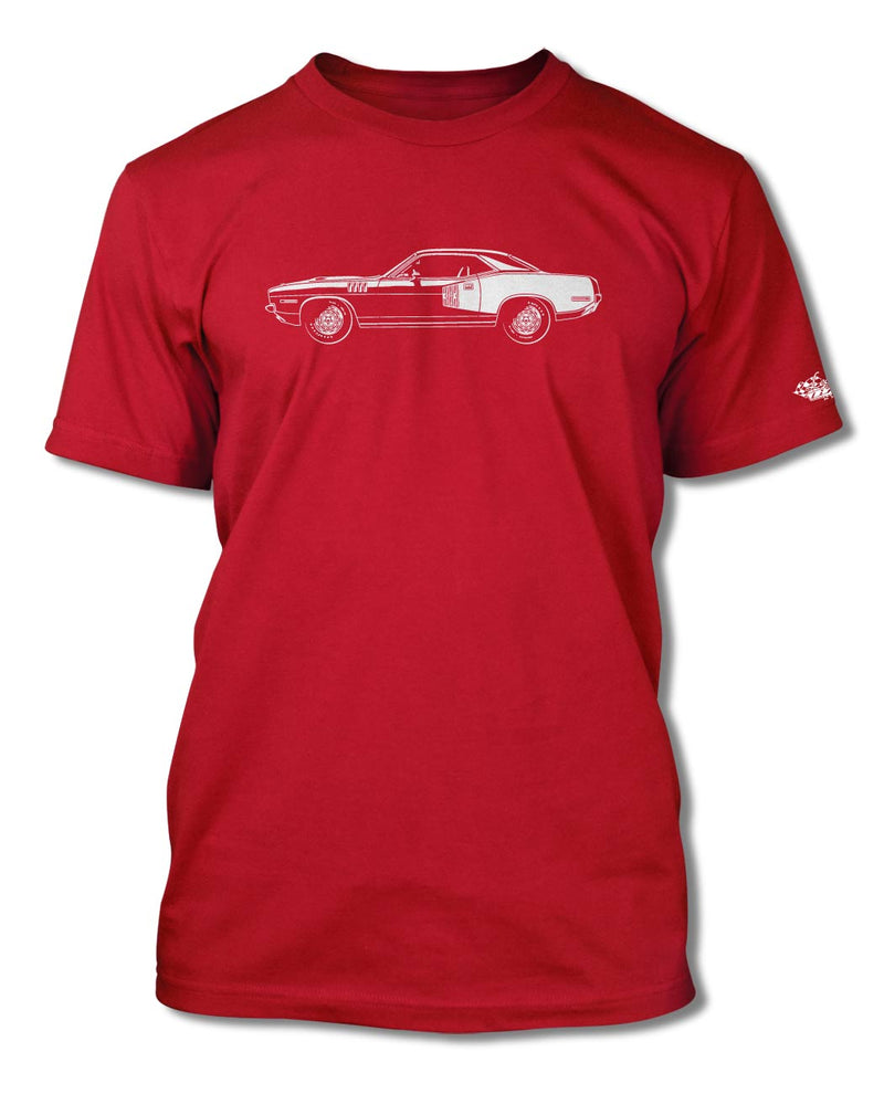 1971 Plymouth Barracuda 'Cuda 383 Coupe T-Shirt - Men - Side View