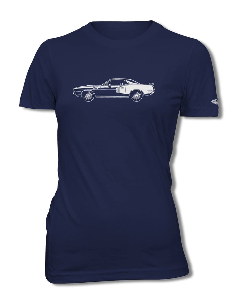 1971 Plymouth Barracuda 'Cuda 440 Coupe T-Shirt - Women - Side View