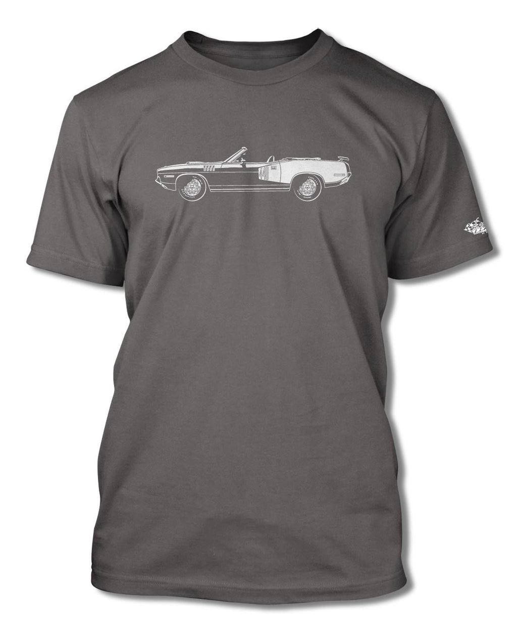 1971 Plymouth Barracuda 'Cuda 440 Convertible T-Shirt - Men - Side View