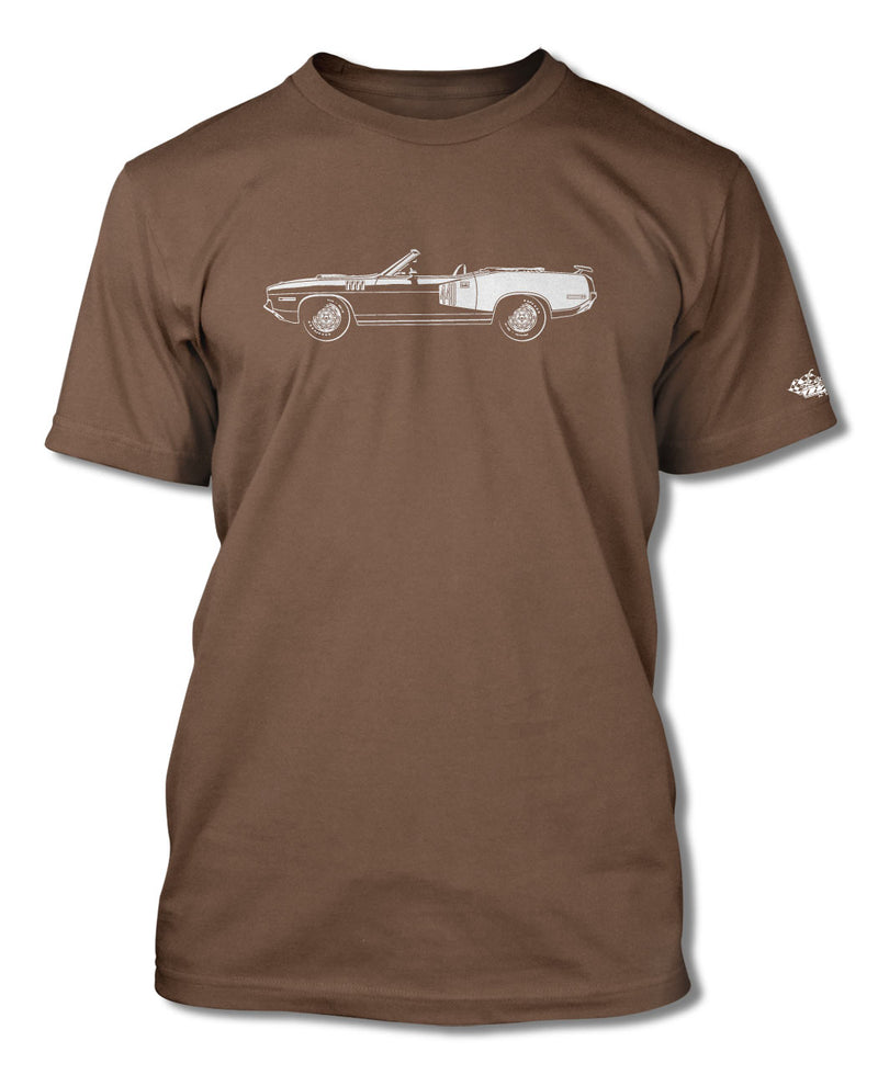 1971 Plymouth Barracuda 'Cuda 440 Convertible T-Shirt - Men - Side View