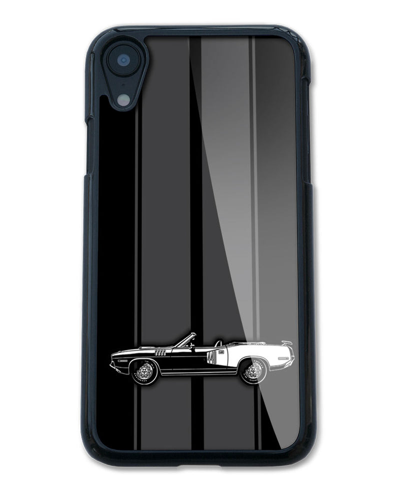 1971 Plymouth Barracuda 'Cuda 440 Convertible Smartphone Case - Racing Stripes