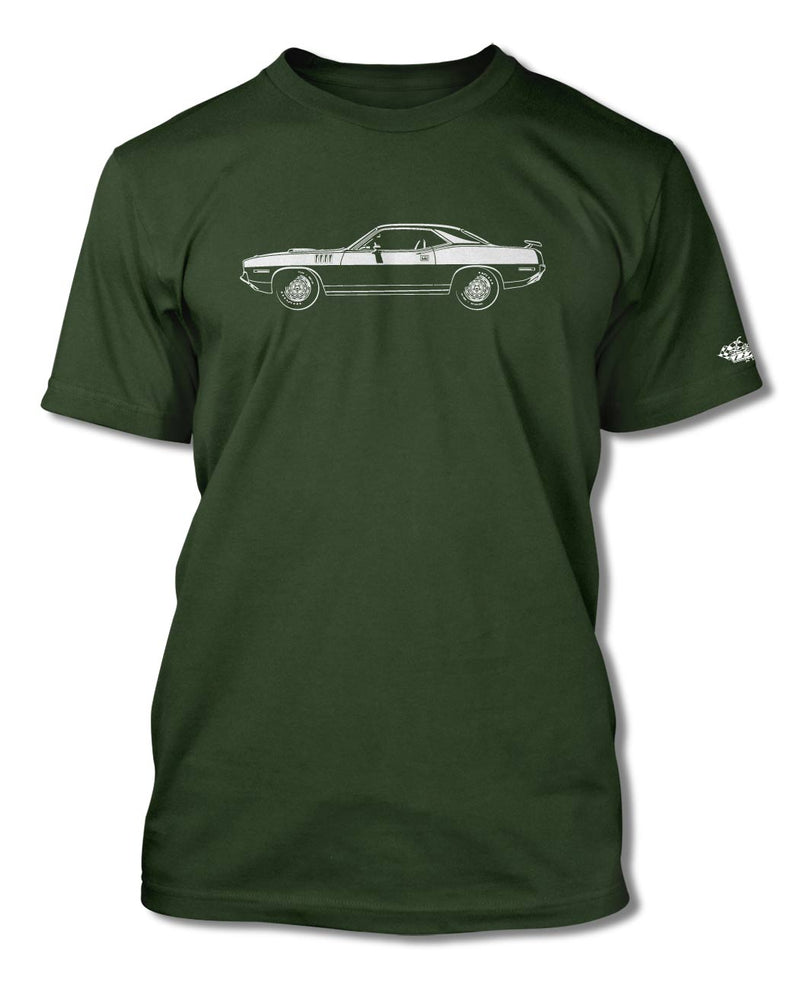 1971 Plymouth Barracuda 'Cuda Coupe T-Shirt - Men - Side View