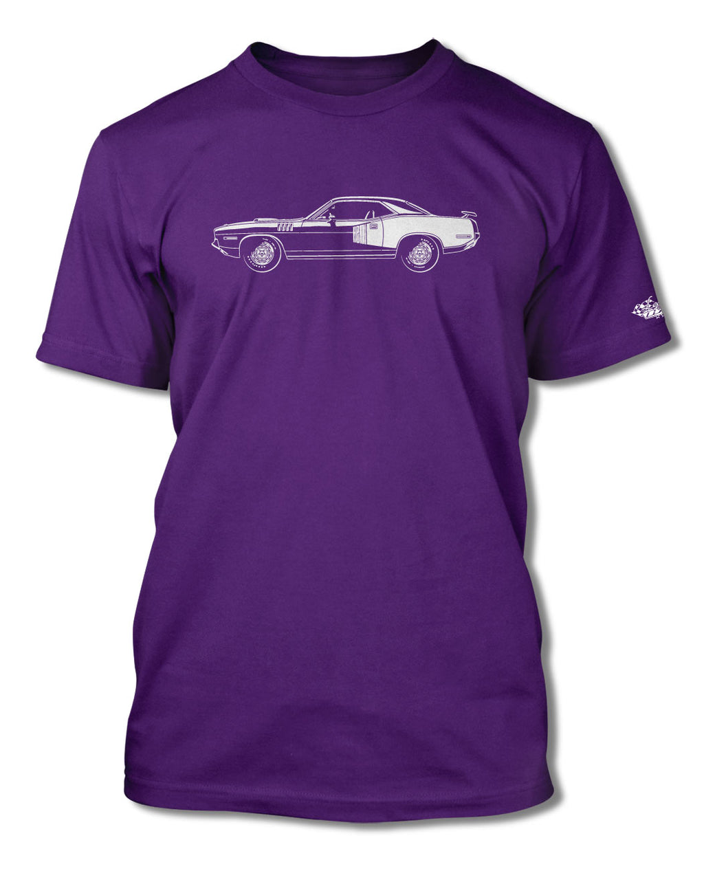 1971 Plymouth Barracuda 'Cuda 426 HEMI Coupe T-Shirt - Men - Side View