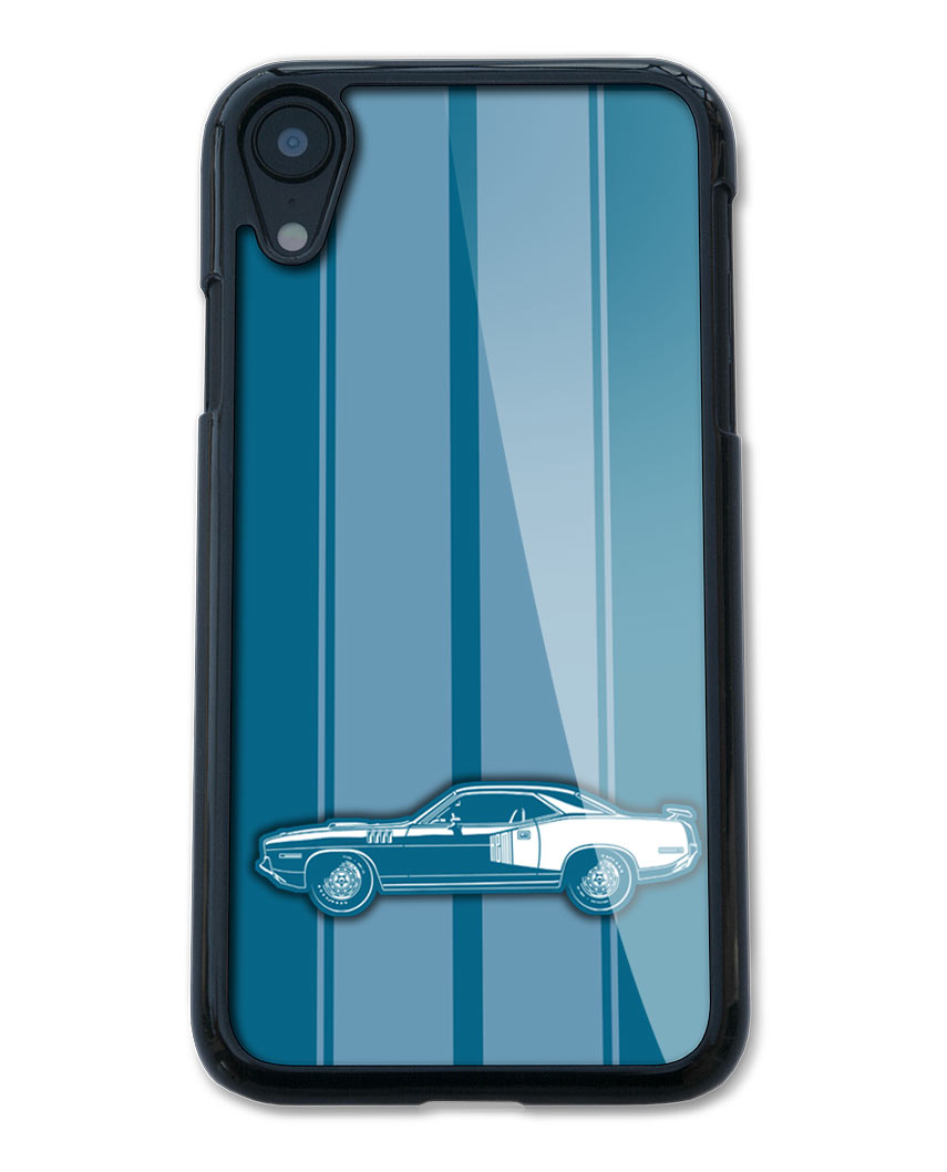 1971 Plymouth Barracuda 'Cuda 426 HEMI Coupe Smartphone Case - Racing Stripes