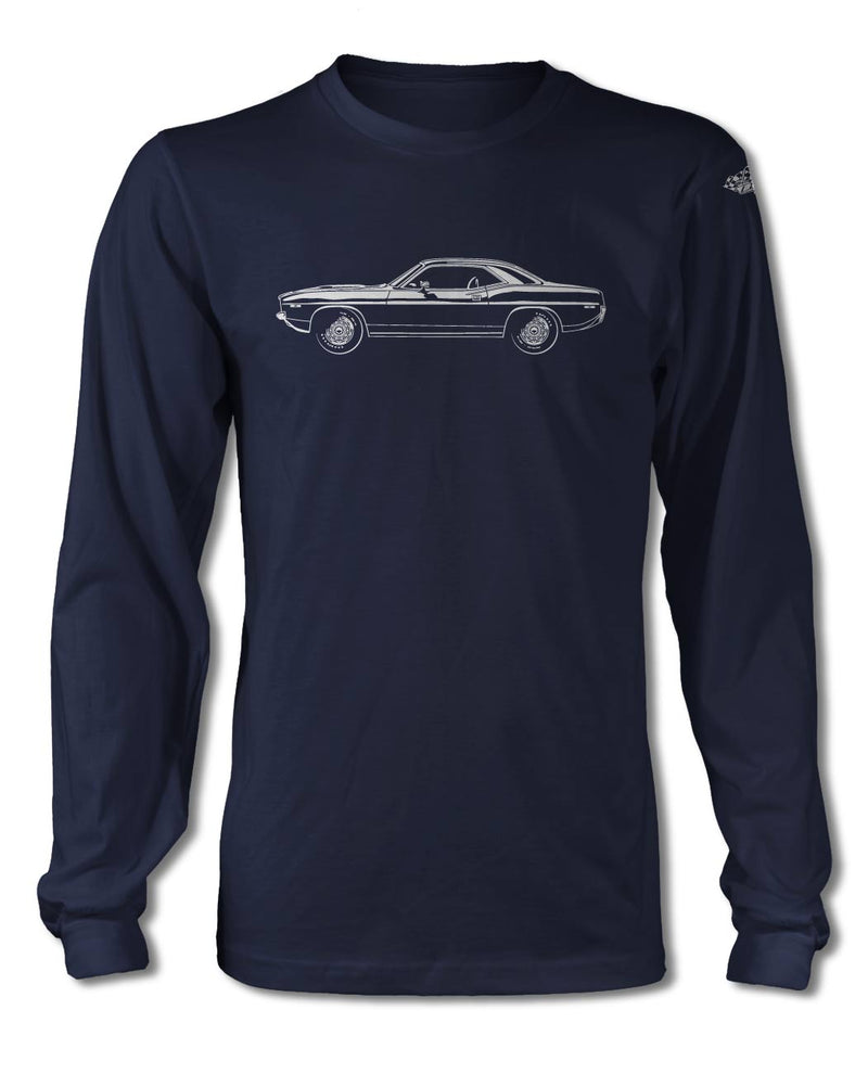 1972 Plymouth Barracuda 'Cuda Coupe T-Shirt - Long Sleeves - Side View