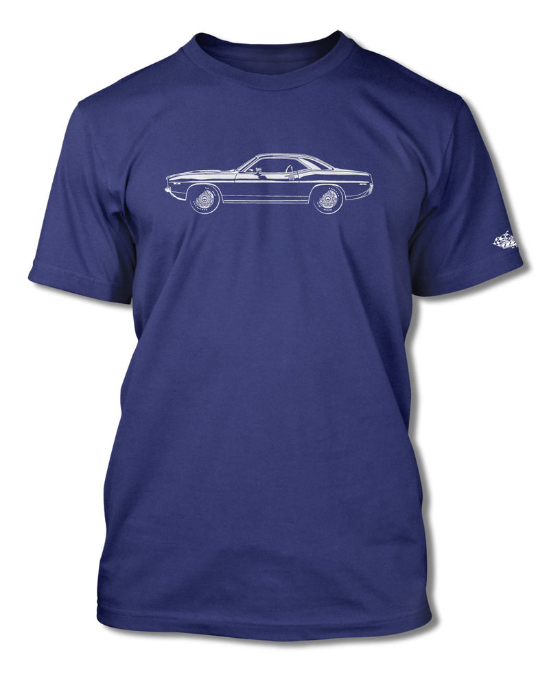 1972 Plymouth Barracuda 'Cuda Coupe T-Shirt - Men - Side View