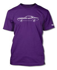 1972 Plymouth Barracuda 'Cuda 340 Coupe T-Shirt - Men - Side View