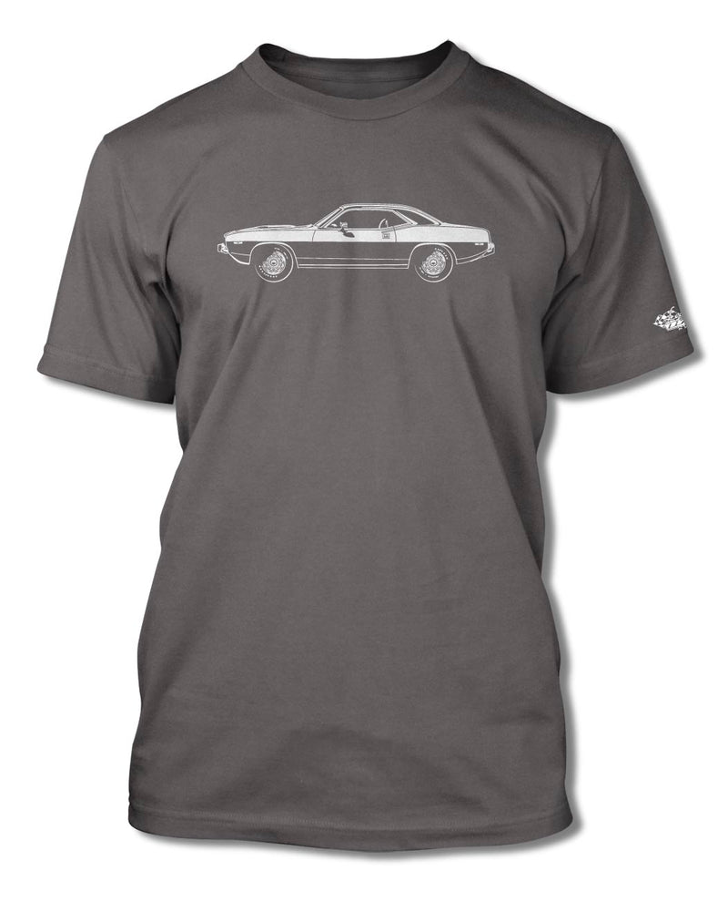 1973 Plymouth Barracuda 'Cuda Coupe T-Shirt - Men - Side View