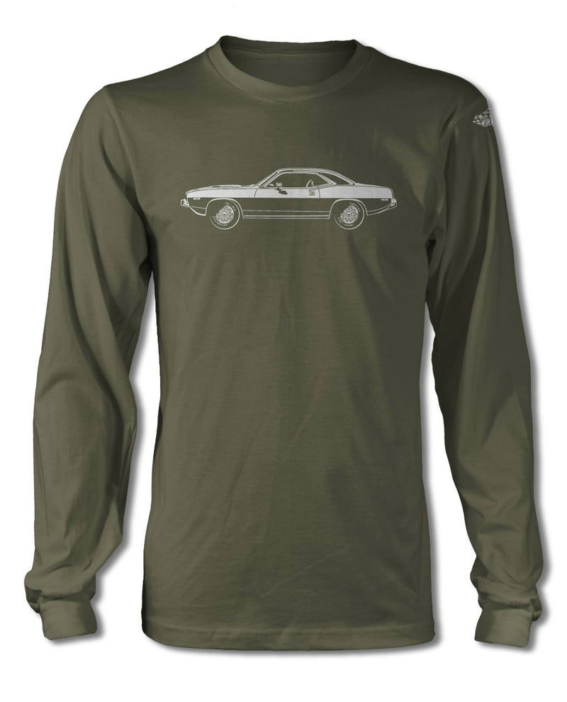 1973 Plymouth Barracuda 'Cuda Coupe T-Shirt - Long Sleeves - Side View