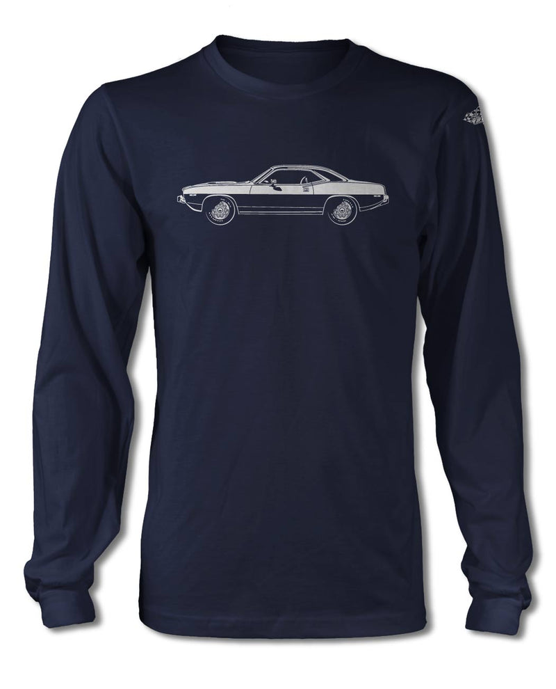 1974 Plymouth Barracuda 'Cuda Coupe T-Shirt - Long Sleeves - Side View