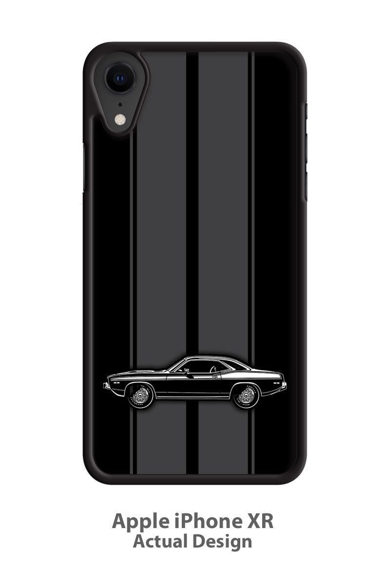 Plymouth Barracuda 'Cuda 1974 Coupe 340 Smartphone Case - Racing Stripes