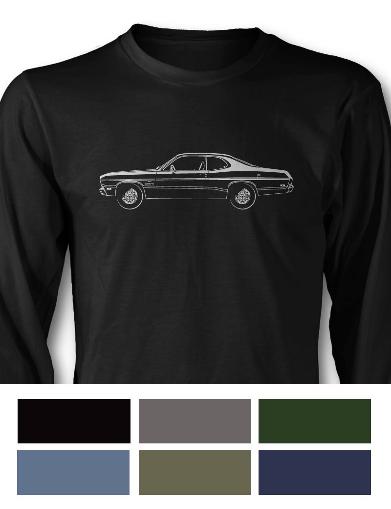 Plymouth Duster 1970 Coupe Long Sleeve T-Shirt - Side View