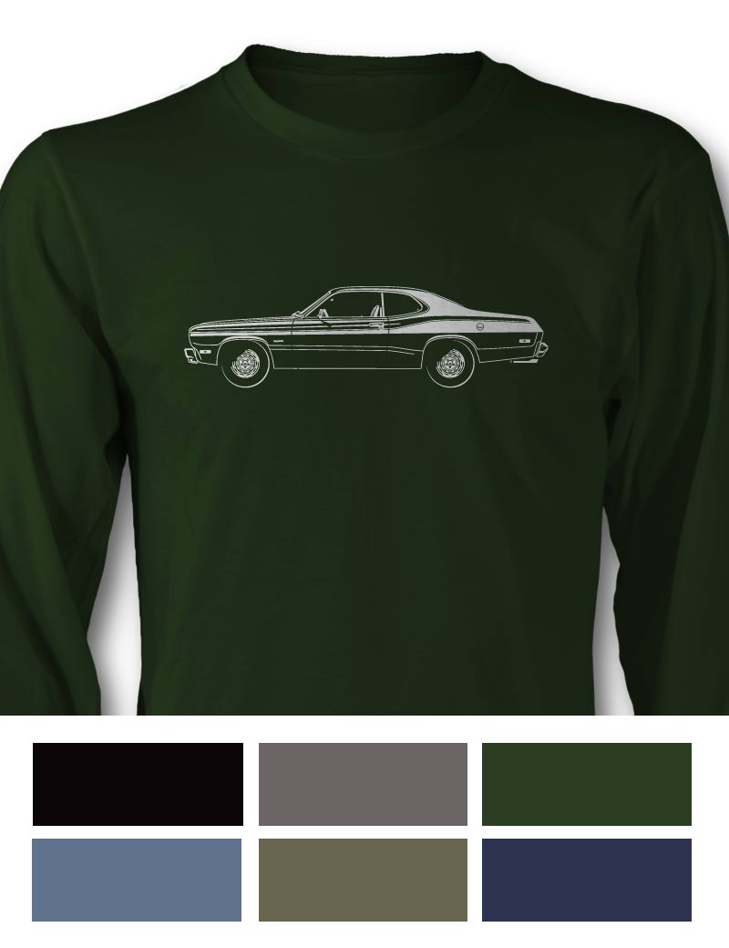 Plymouth Duster 1974 Coupe Long Sleeve T-Shirt - Side View