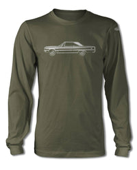1967 Plymouth GTX Coupe T-Shirt - Long Sleeves - Side View