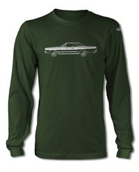 1968 Plymouth GTX Coupe T-Shirt - Long Sleeves - Side View