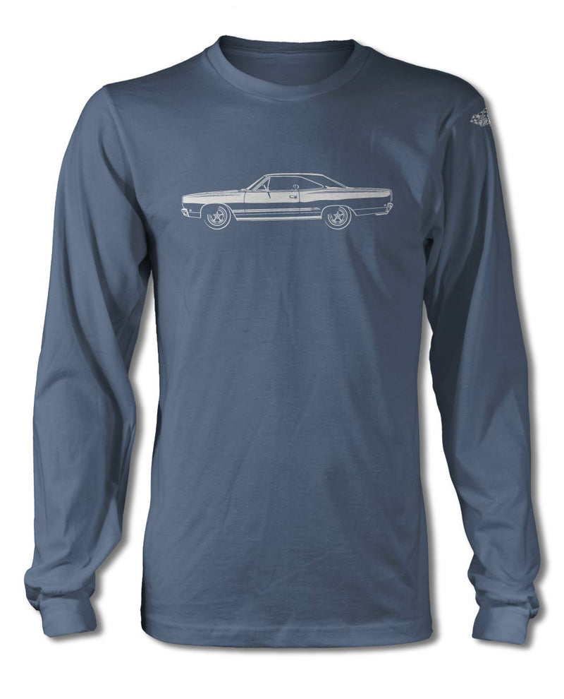 1968 Plymouth GTX Coupe T-Shirt - Long Sleeves - Side View