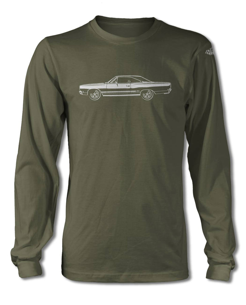 1968 Plymouth GTX Coupe T-Shirt - Long Sleeves - Side View