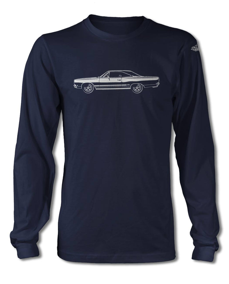 1968 Plymouth GTX Coupe T-Shirt - Long Sleeves - Side View