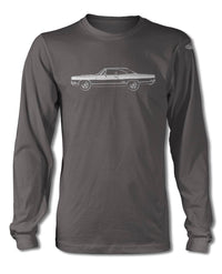 1969 Plymouth GTX Coupe T-Shirt - Long Sleeves - Side View