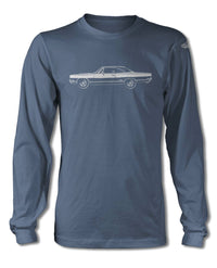 1969 Plymouth GTX Coupe T-Shirt - Long Sleeves - Side View