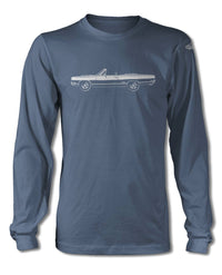 1969 Plymouth GTX Convertible T-Shirt - Long Sleeves - Side View
