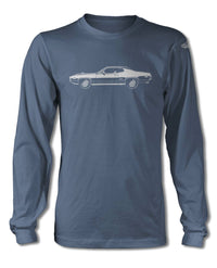 1971 Plymouth GTX 440-6 Coupe T-Shirt - Long Sleeves - Side View