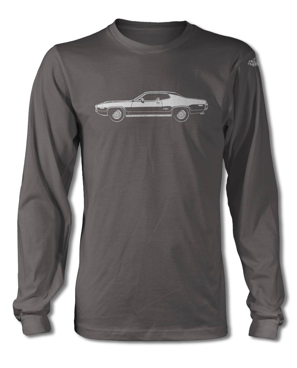 1971 Plymouth GTX Coupe T-Shirt - Long Sleeves - Side View