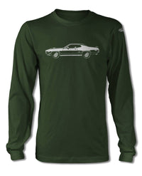 1971 Plymouth GTX HEMI Coupe T-Shirt - Long Sleeves - Side View