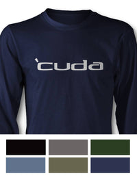  Emblem Plymouth 'Cuda 1970 - 1974 Long Sleeve T-Shirt - Side View